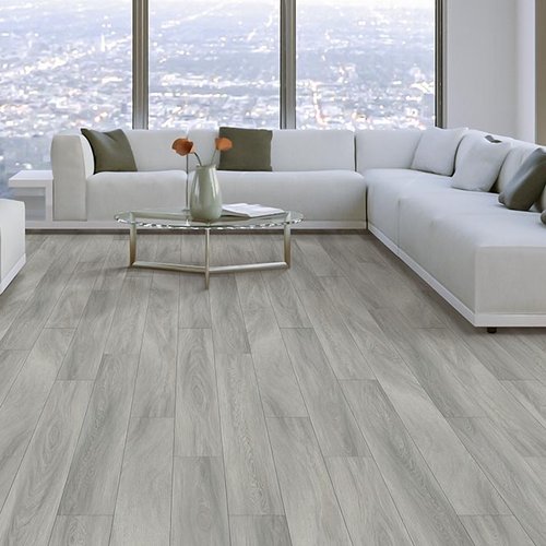 Living Room Gray Greige Luxury Vinyl Plank LVP -  Floorco Flooring in Miamisburg, OH